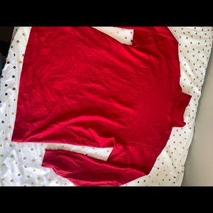 Oversized Red Turtleneck